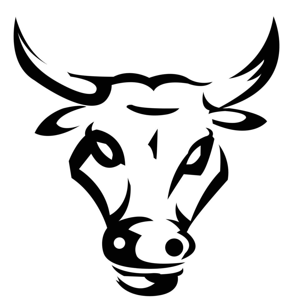 Bull symbol illustration vector