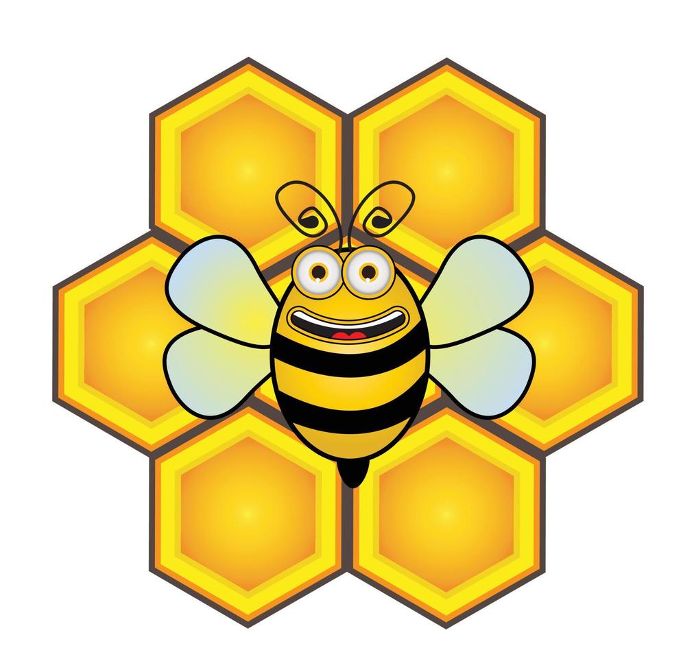 ilustración de icono de abeja vector