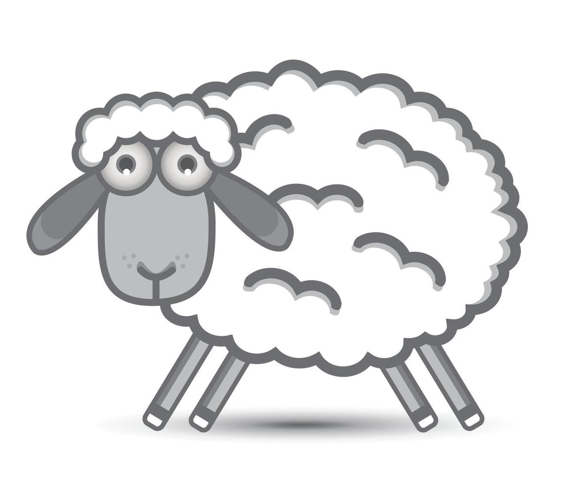 ilustración vectorial de ovejas vector