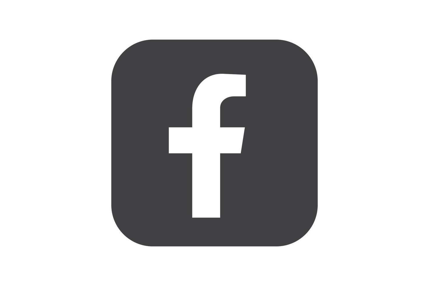 Facebook icon illustration vector