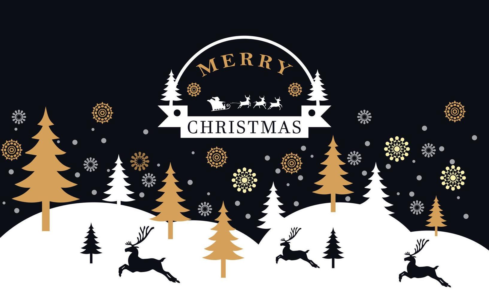 Merry christmas eve background vector