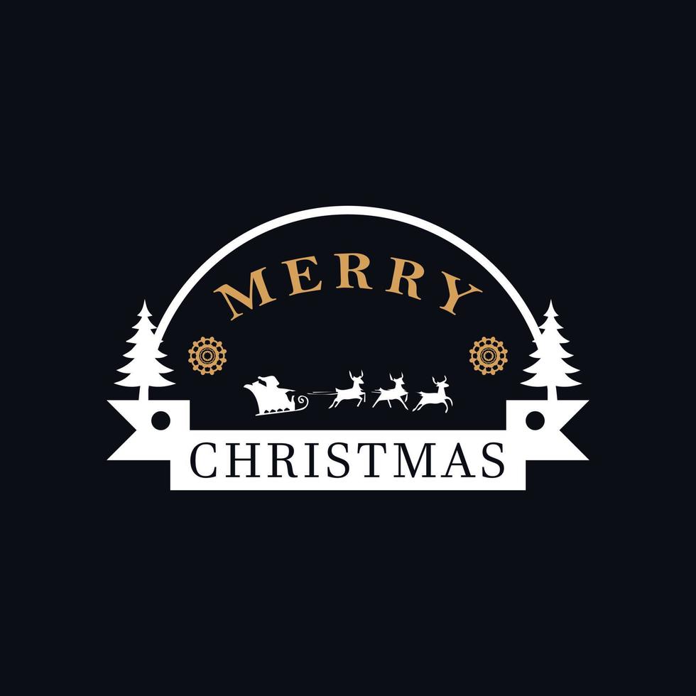 Merry christmas eve holiday concept template vector
