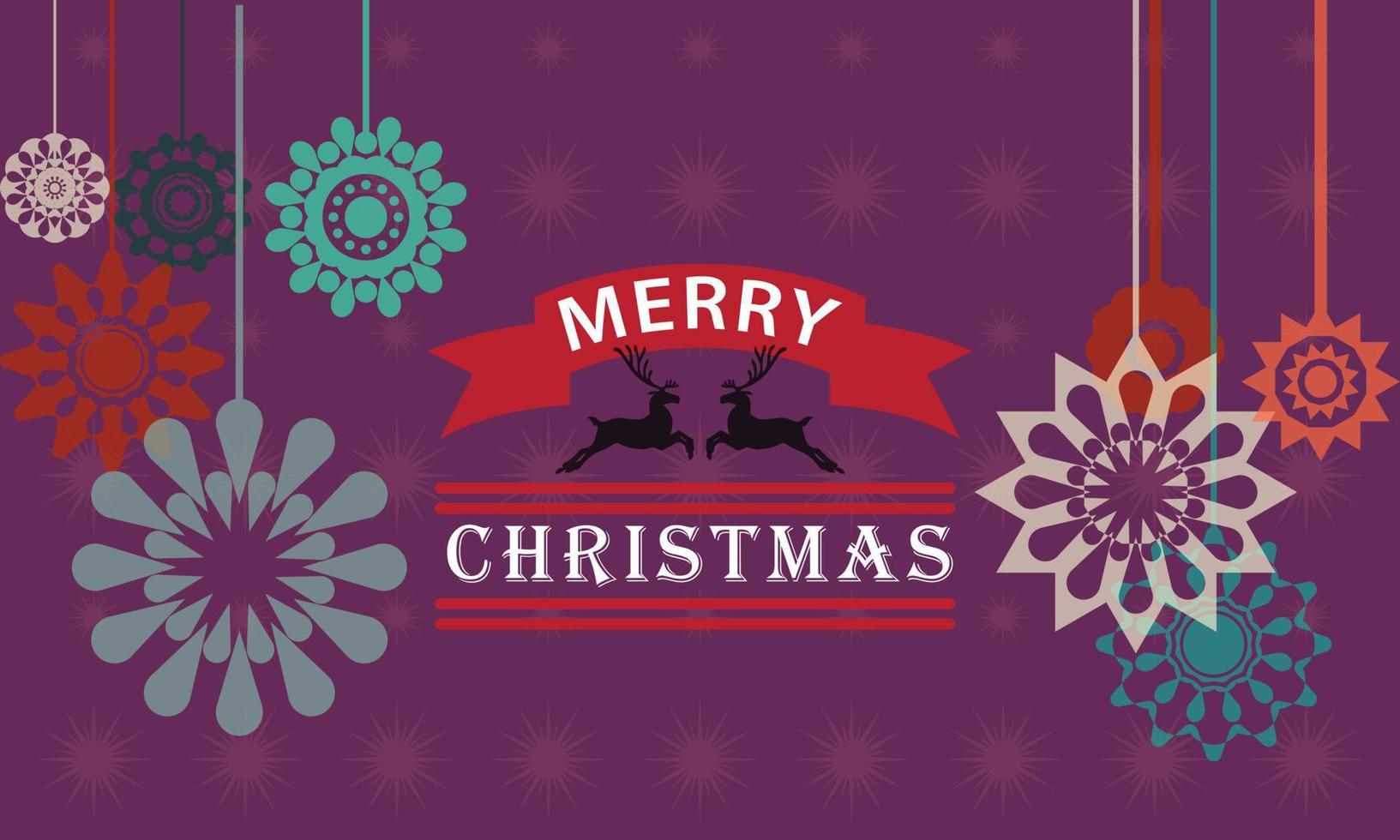 Merry christmas mandala background vector image