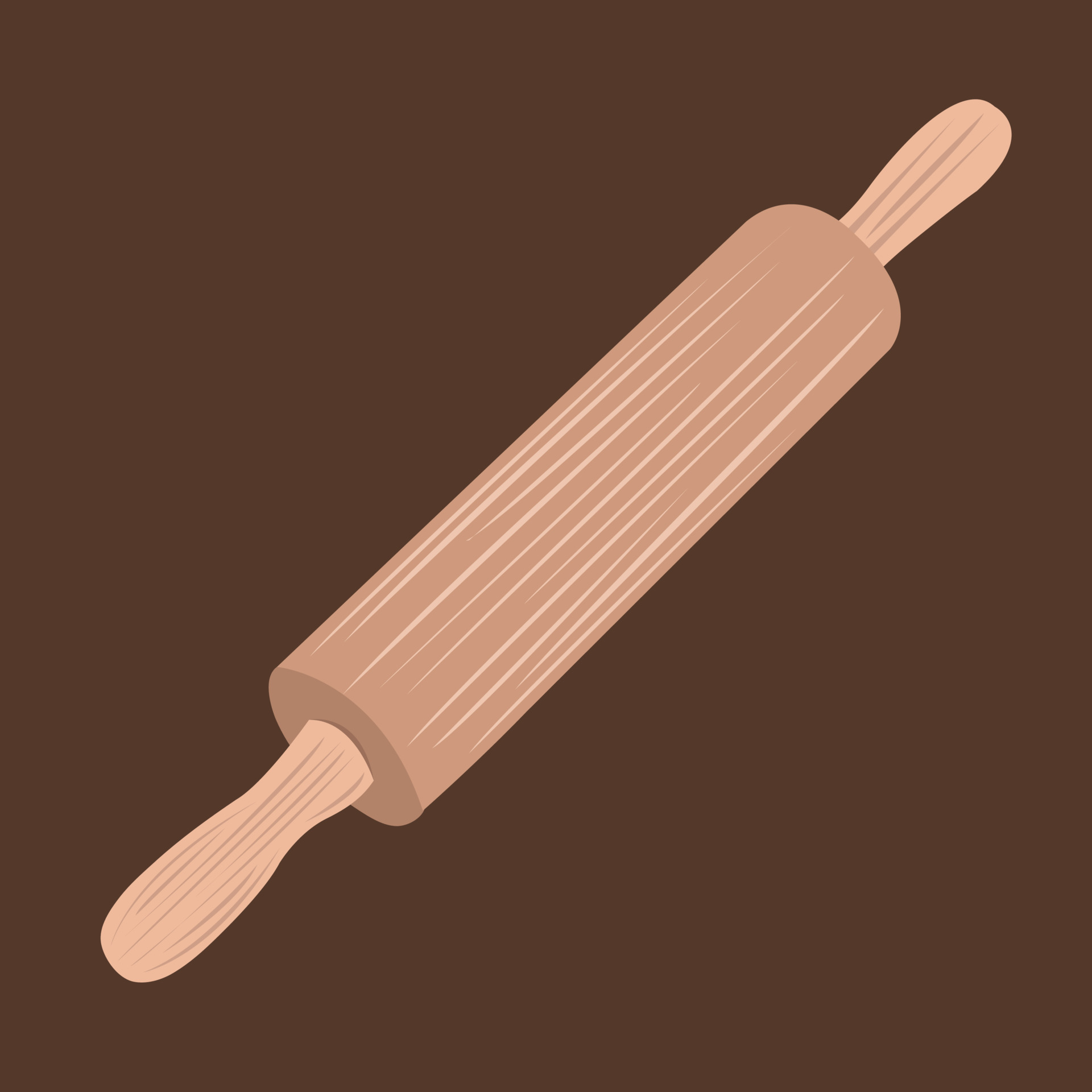 Wooden rolling pin vector illustration for graphic design and decorative element 15025608 Vector