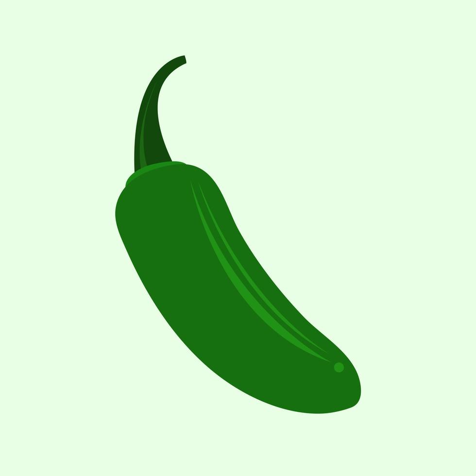 ilustración de vector de jalapeño para diseño gráfico y elemento decorativo