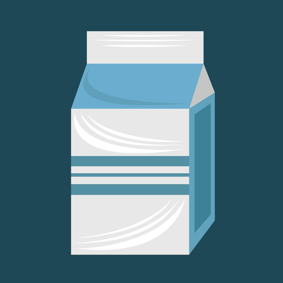 ilustración de vector de caja de leche de cartón para diseño gráfico y elemento decorativo