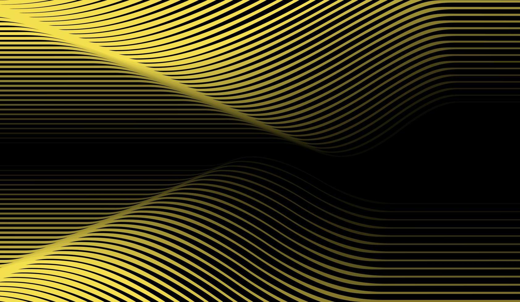 ilusión arte patrones amarillo curvo ola forma vector