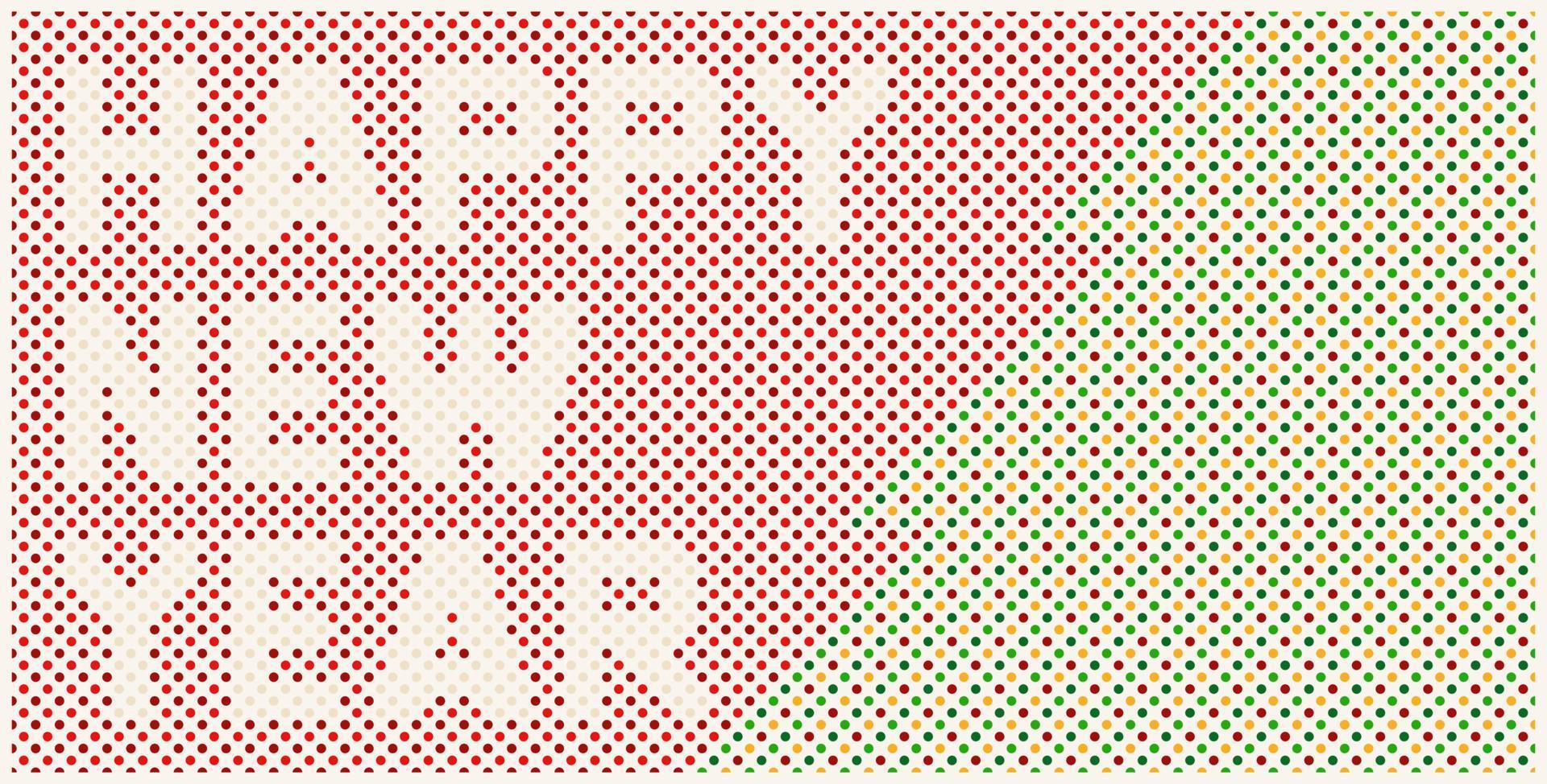 Polka Dot Style Happy New Year Banner vector