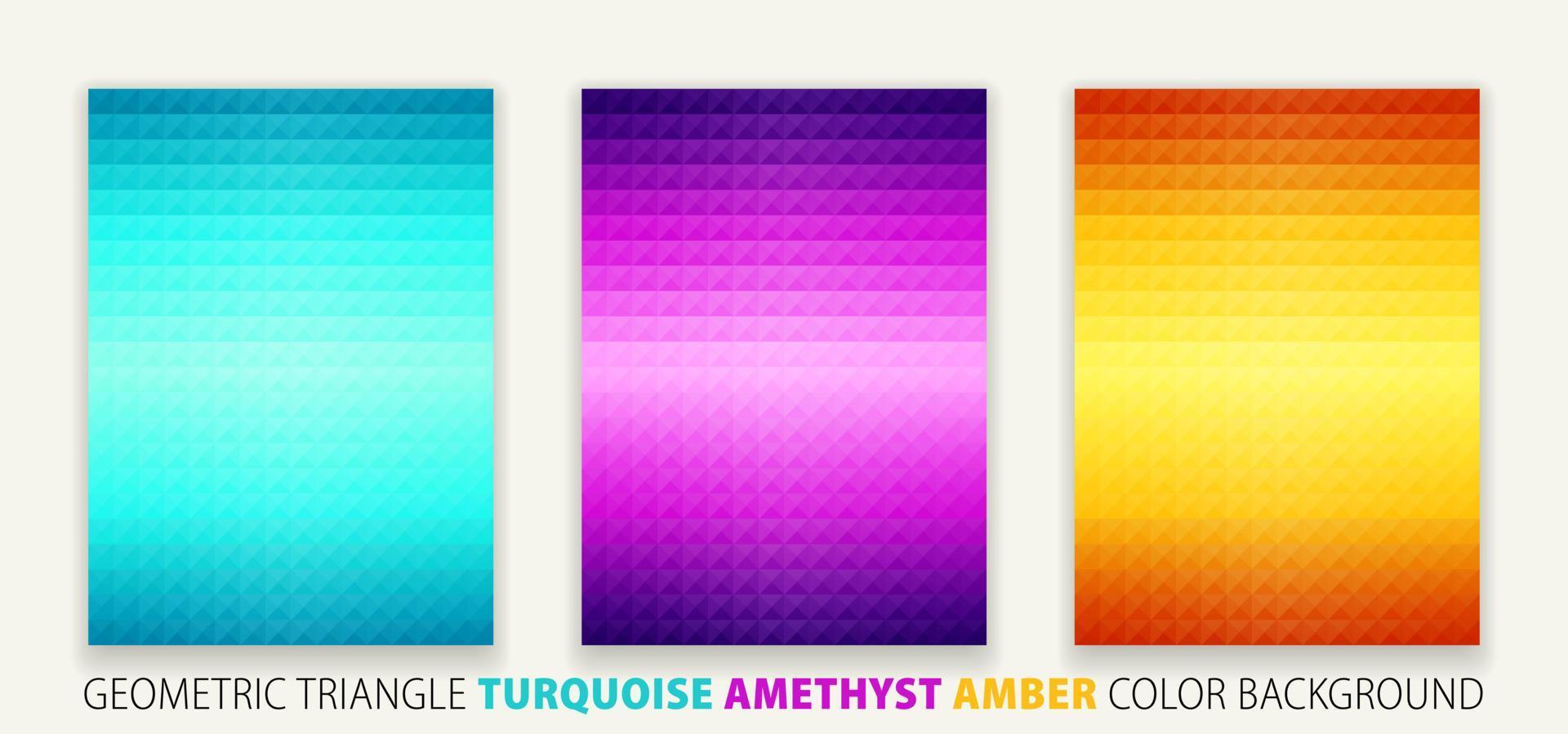 Geometric Triangle Pyramid Jewel Color Background vector
