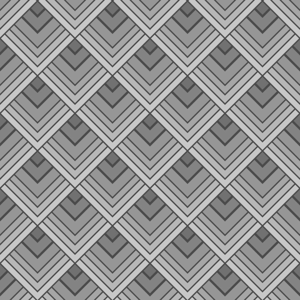 patrón art deco gris sin costuras en forma de diamante vector