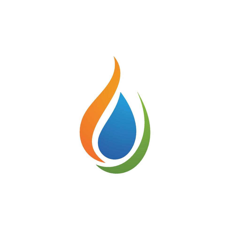 water drop Logo Template vector