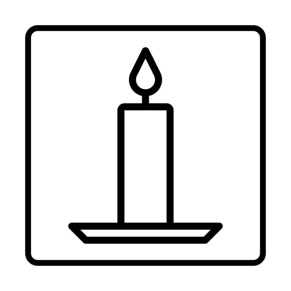 Candle Icon. Social media sign icons. Vector illustration isolated for graphic and web design.