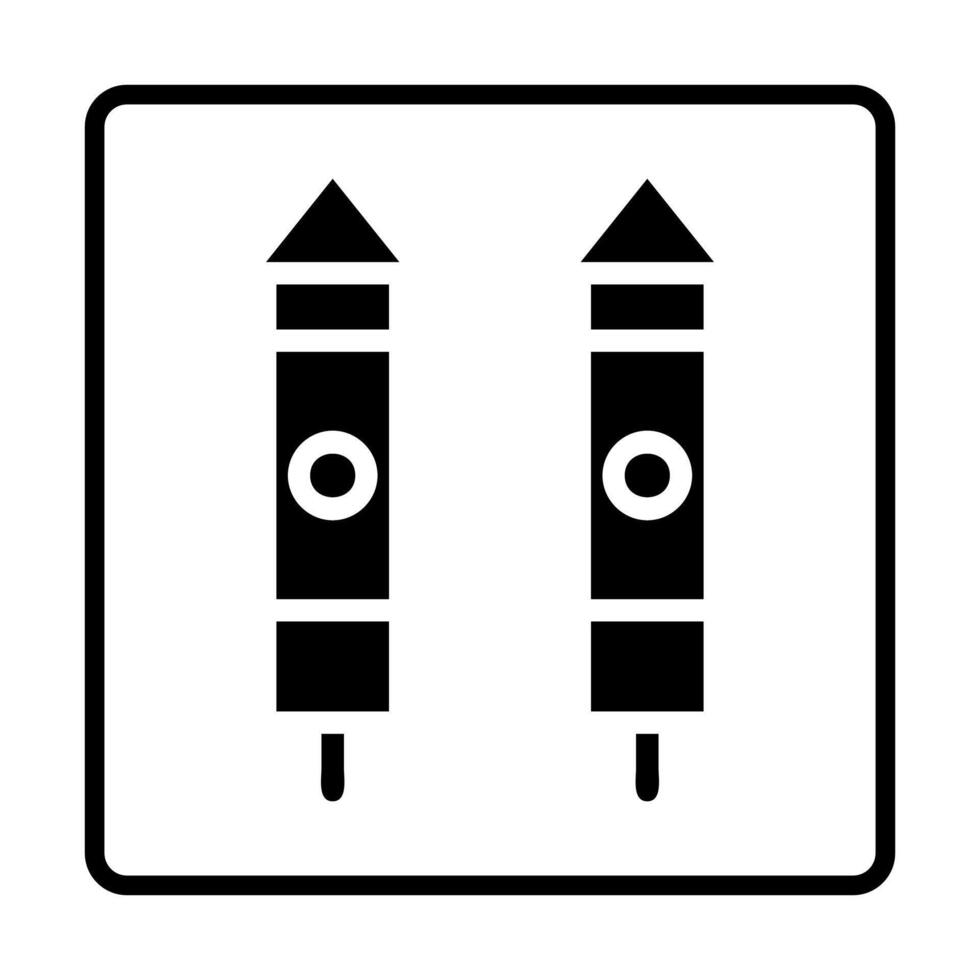 icono sólido de petardo. iconos de signos de redes sociales. ilustración vectorial aislada para diseño gráfico y web. vector