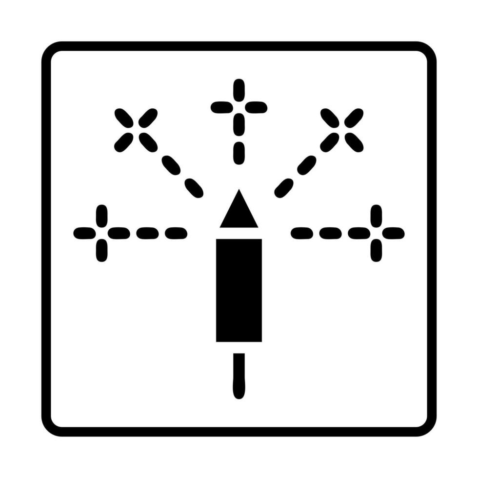 firecracker solid Icon. Social media sign icons. Vector illustration isolated for graphic and web design.