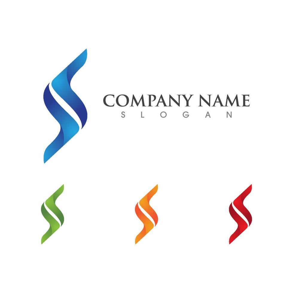 logotipo de la letra s corporativa empresarial vector