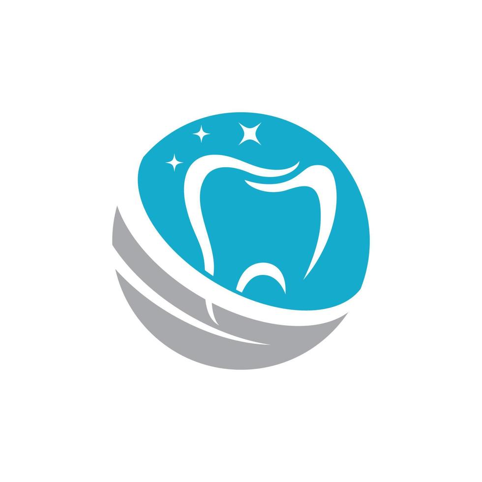 Ilustración de vector de plantilla de logotipo dental