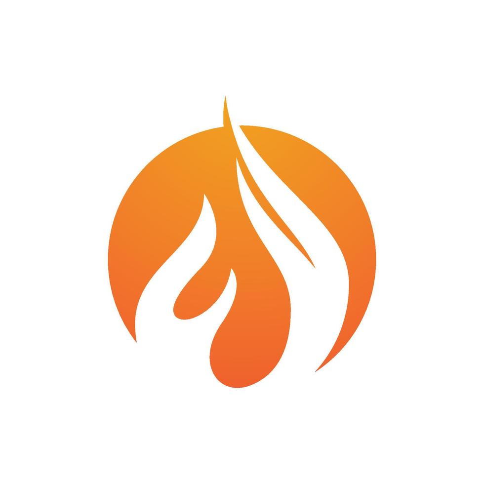 logo de llama de fuego vector