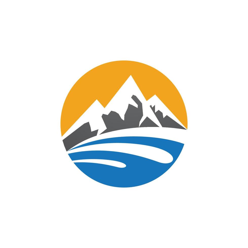 Mountain icon Logo vector