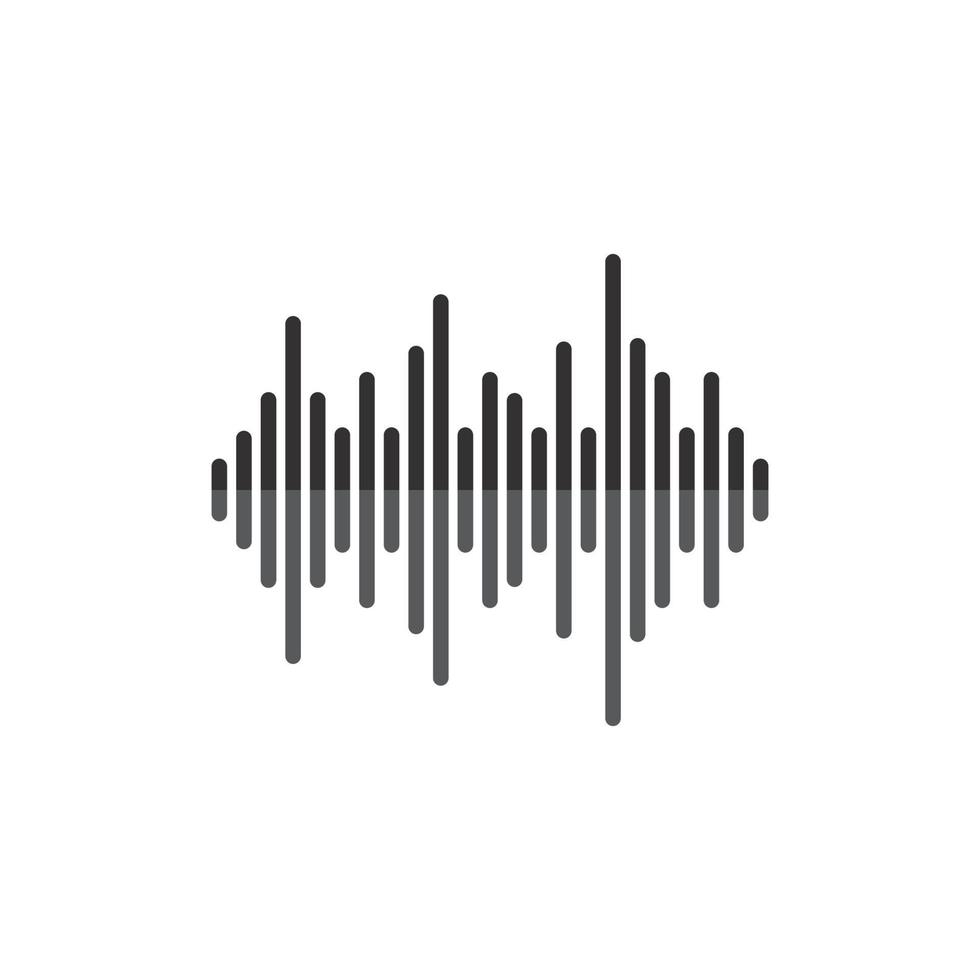 Sound waves vector illustration