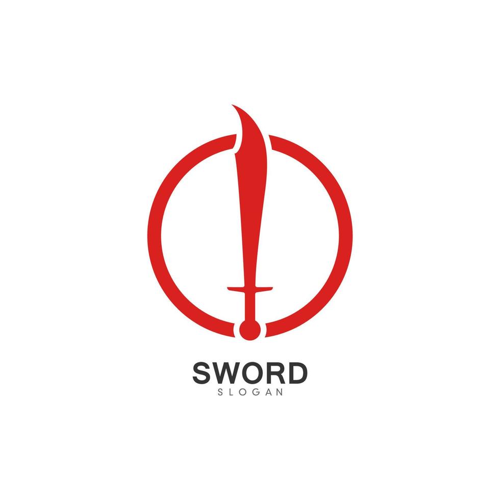 Set of swords logo template vector icon illustration