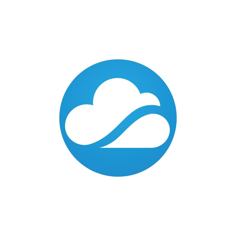 Cloud template vector