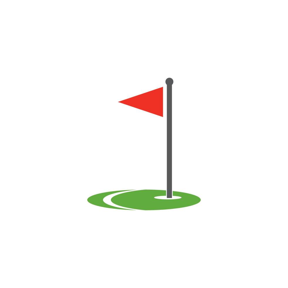 icono de ilustración de vector de plantilla de logotipo de golf