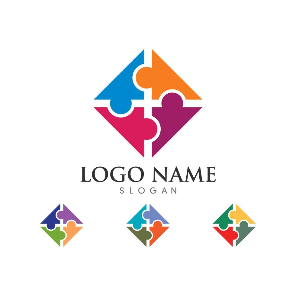 vector de plantilla de logotipo de adopción y atención comunitaria