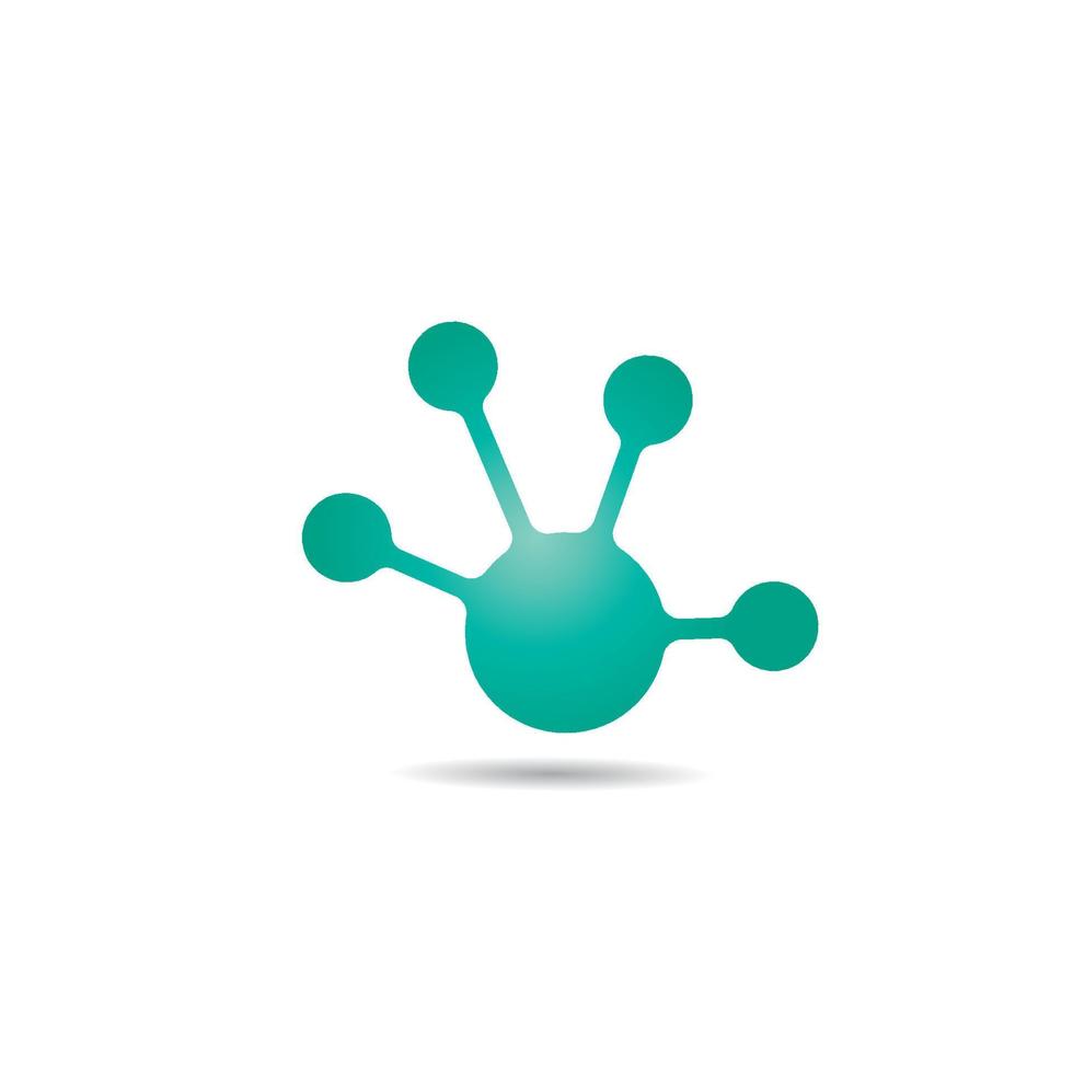 molecule logo vector icon illustration