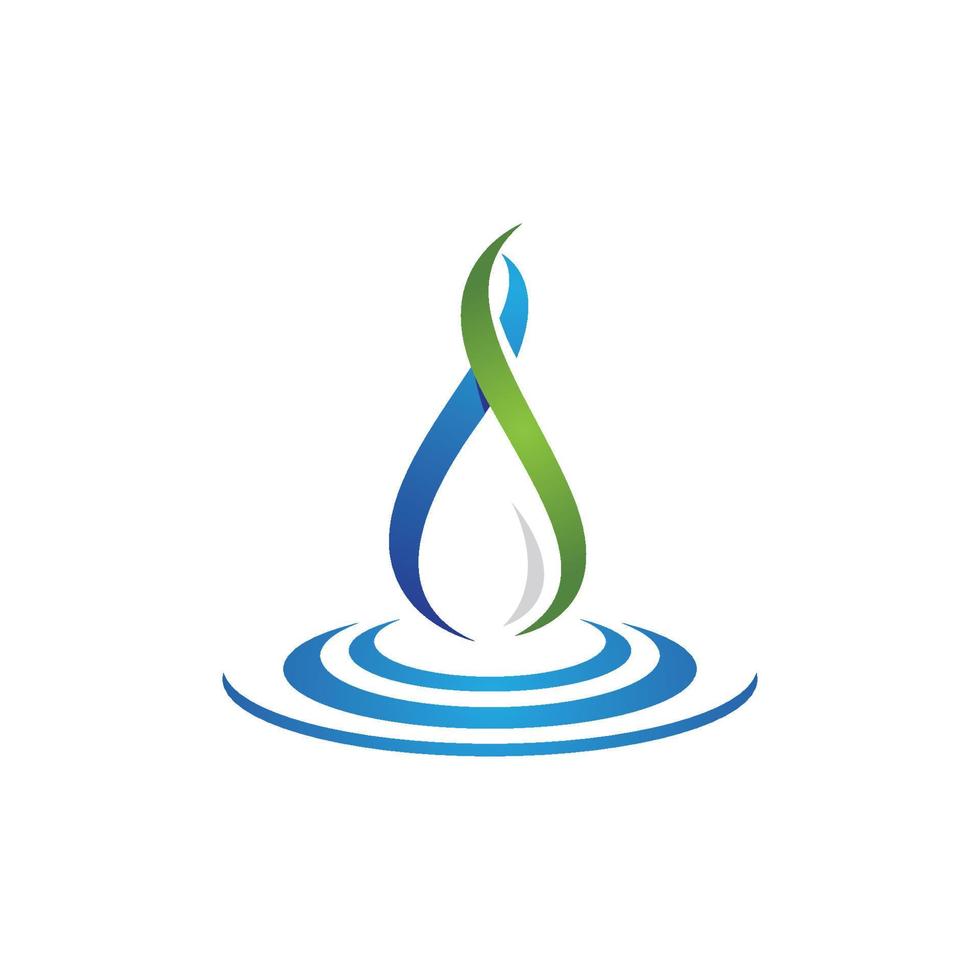 plantilla de logotipo de gota de agua vector