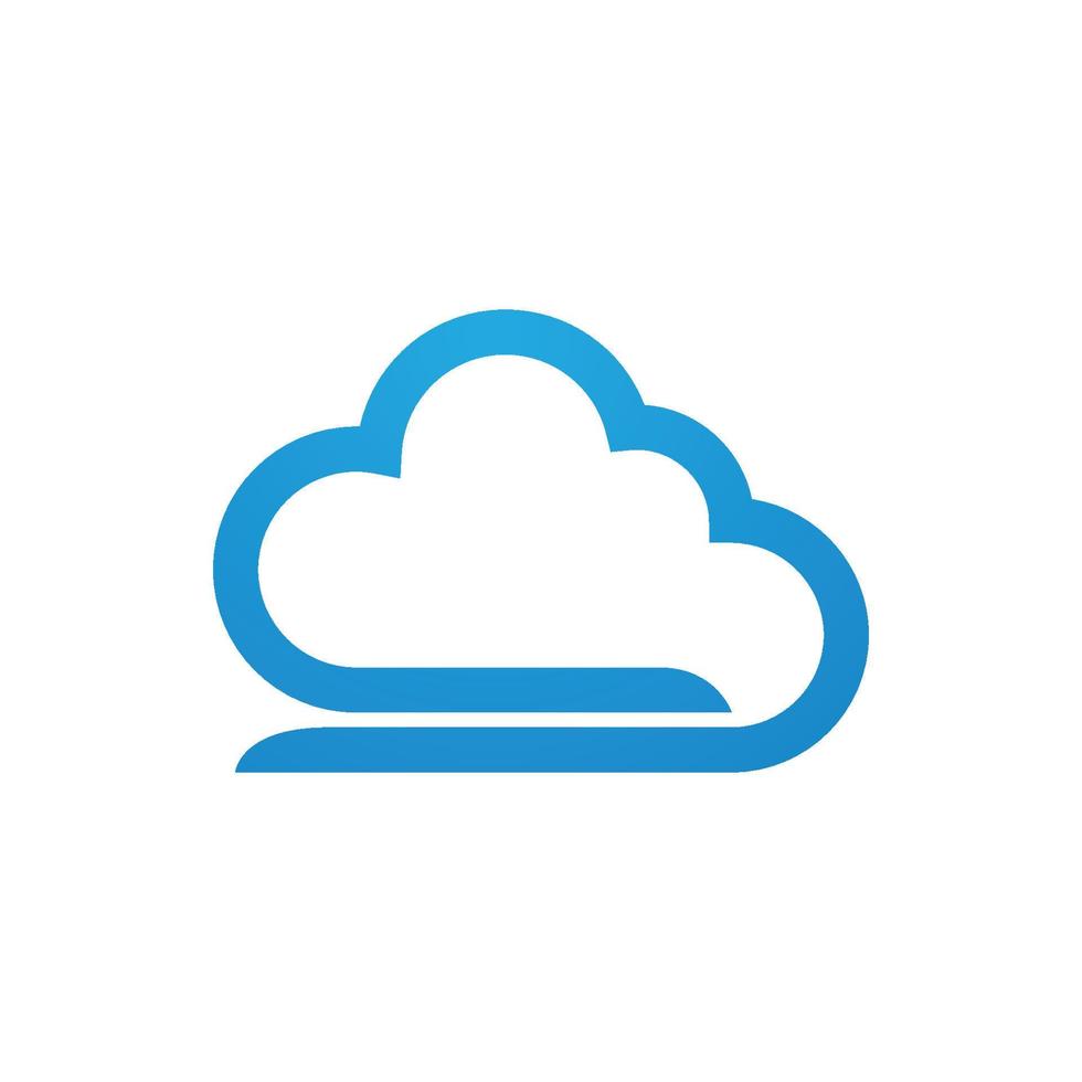 Cloud template vector