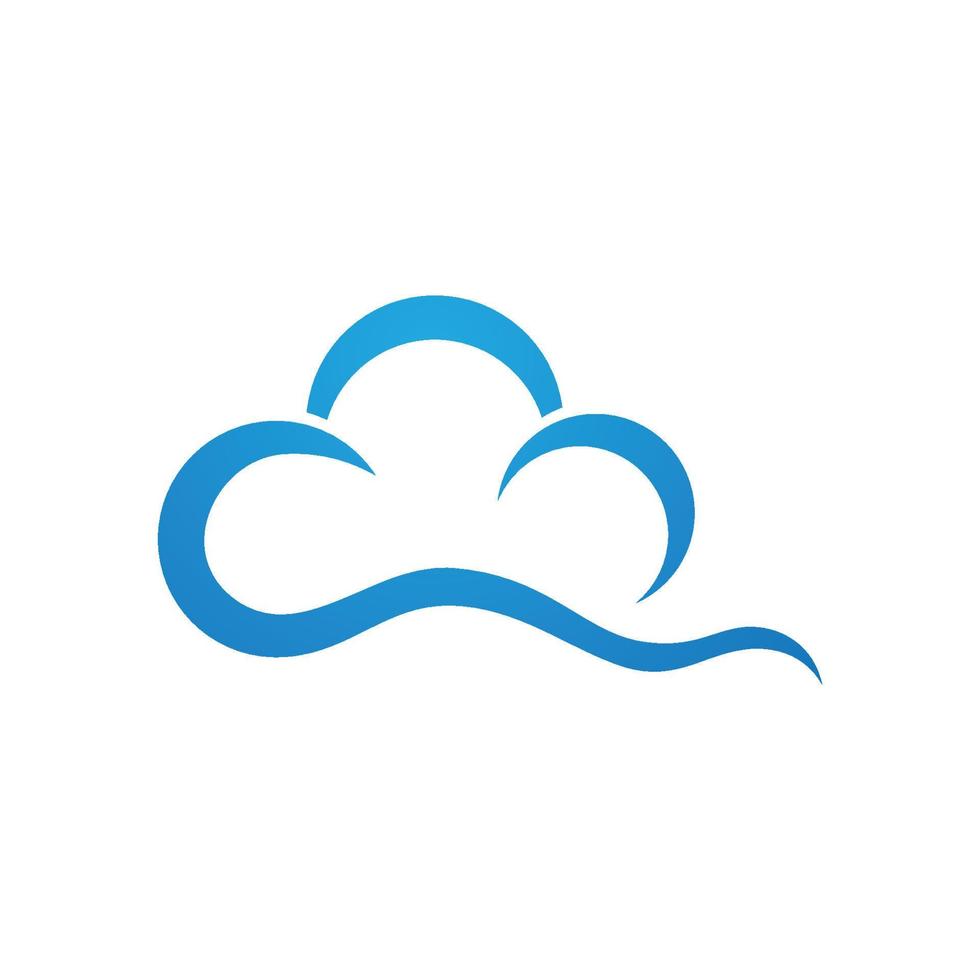 Cloud template vector