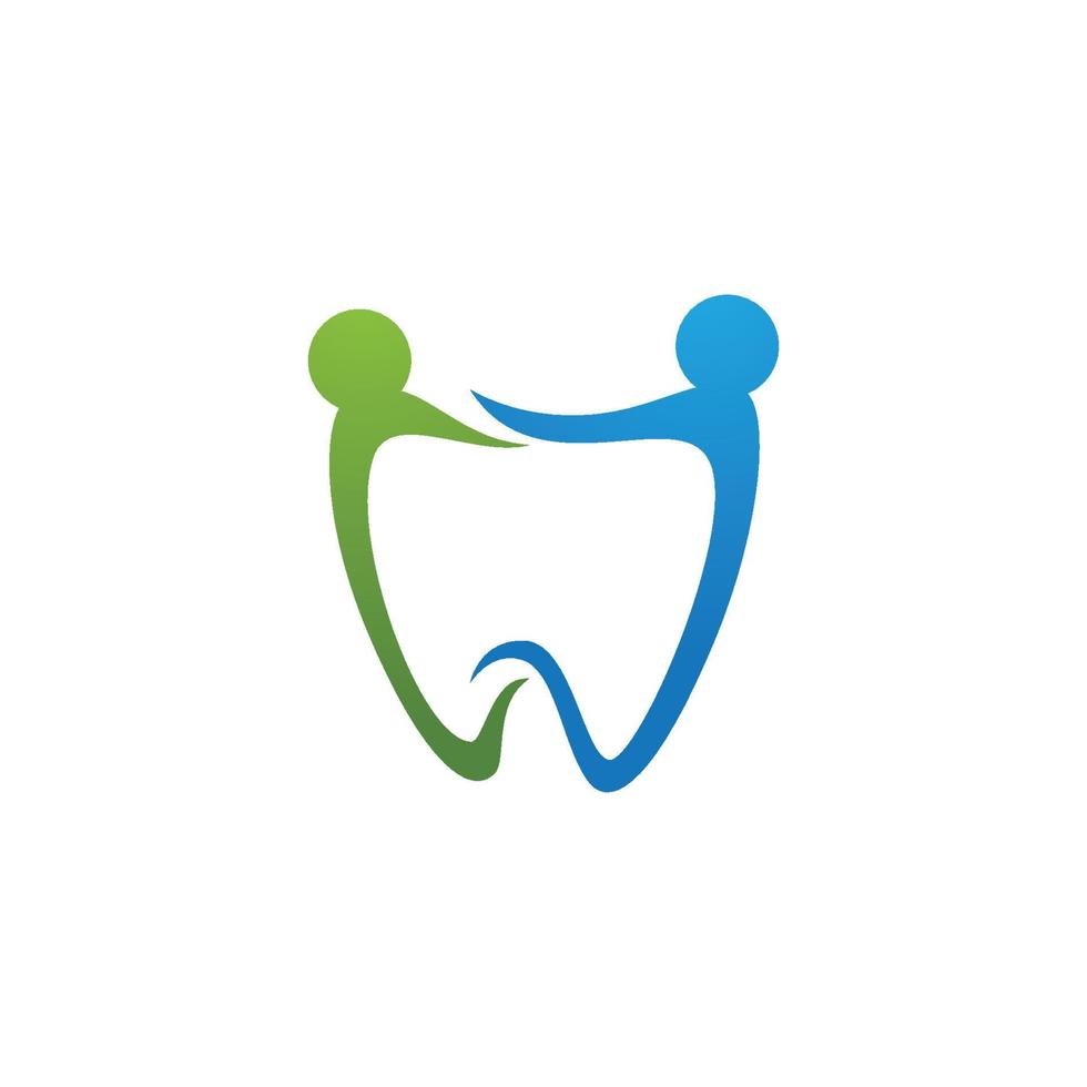 Ilustración de vector de plantilla de logotipo dental