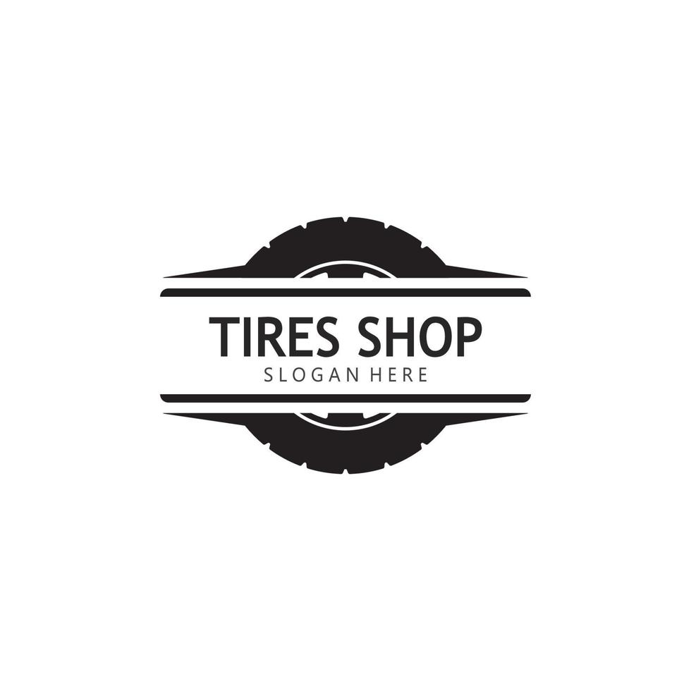 Set of tires logo vector icon illustration template