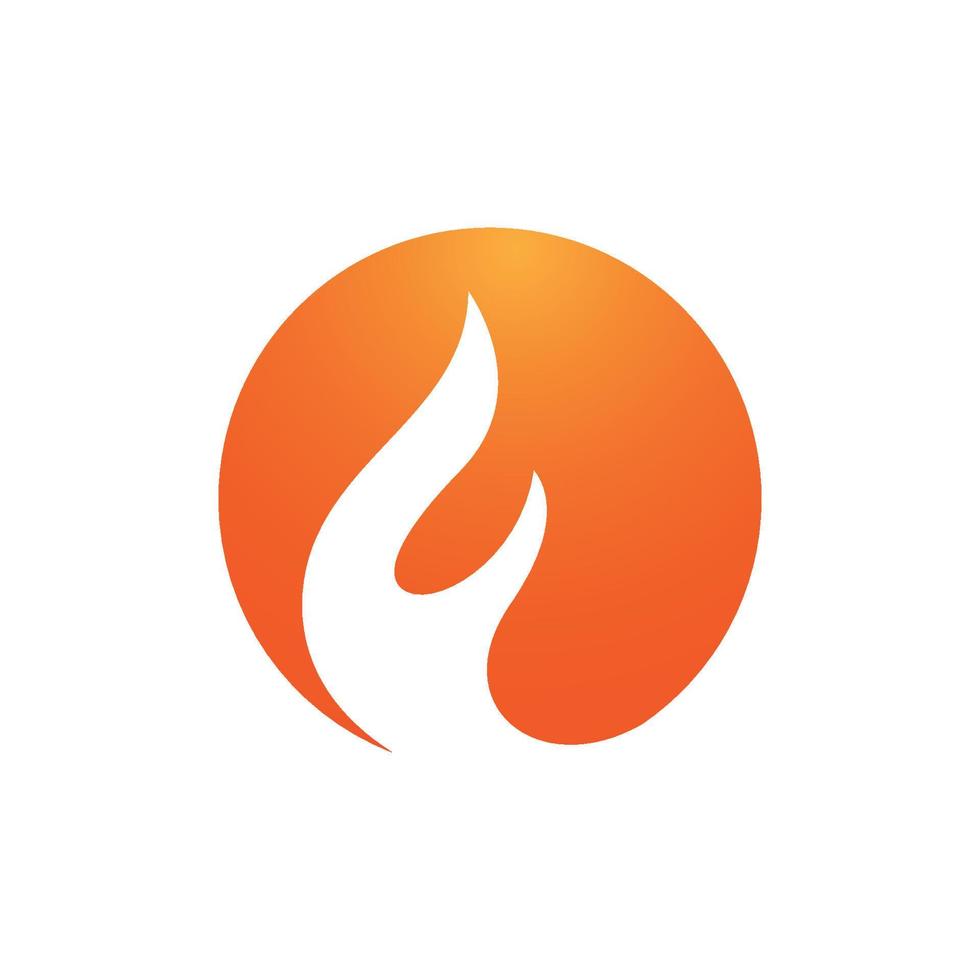 logo de llama de fuego vector