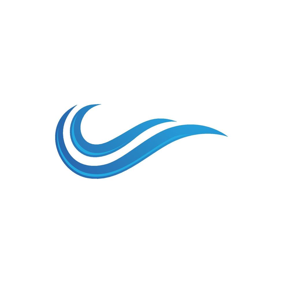 Water wave icon vector