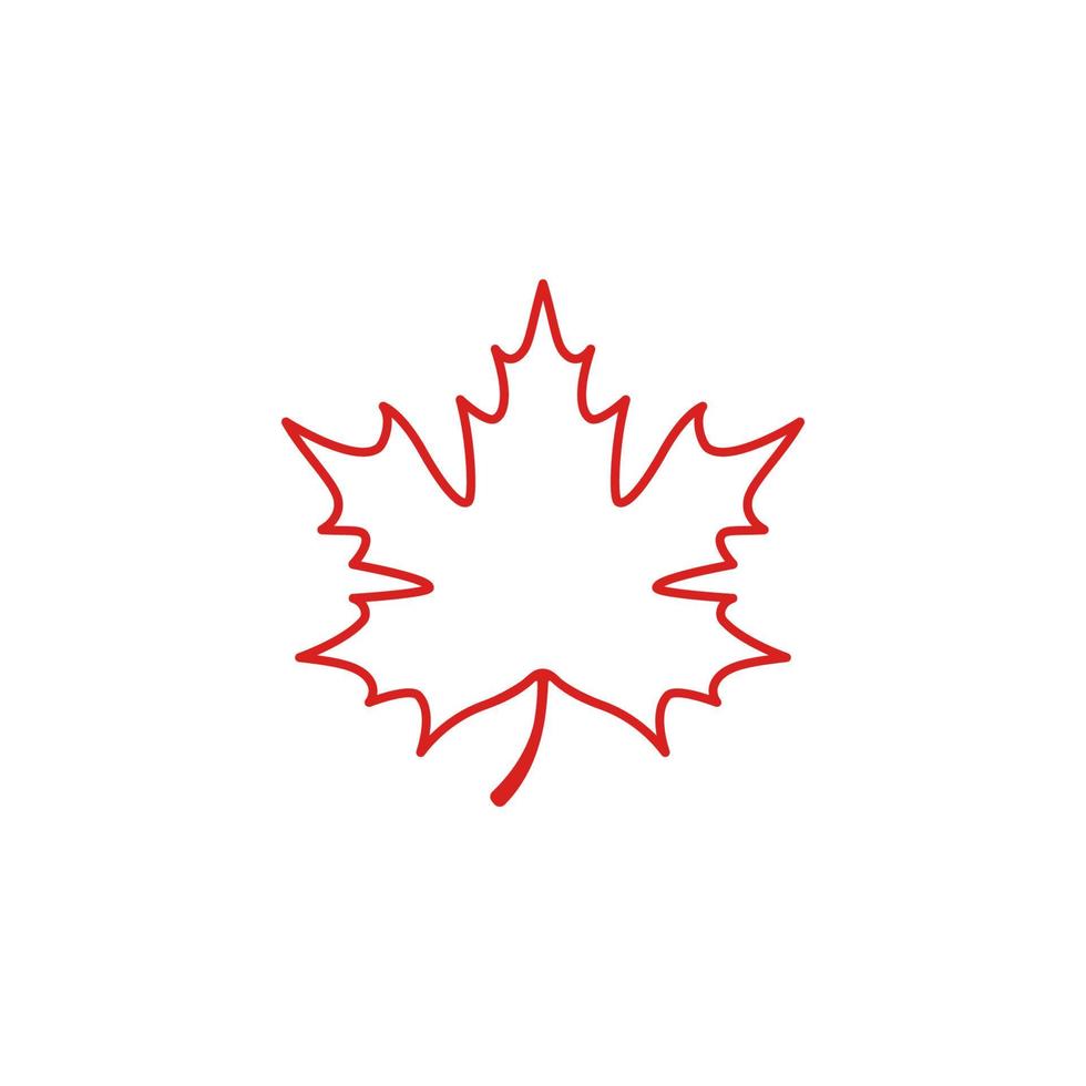 Maple leaf logo template vector icon illustration