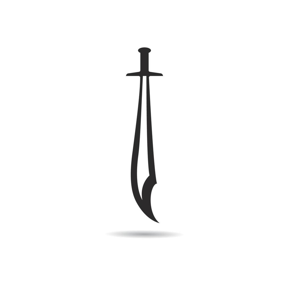 Set of swords logo template vector icon illustration