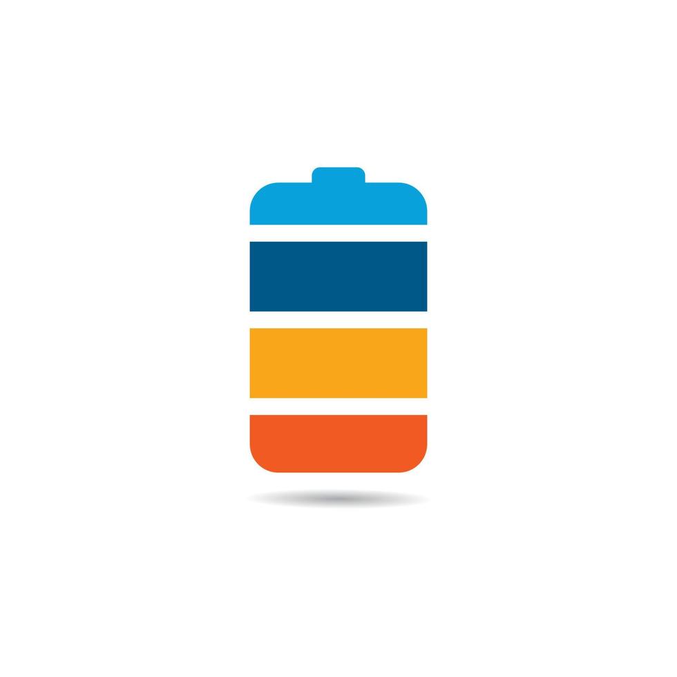 Battery logo vector icon illustration