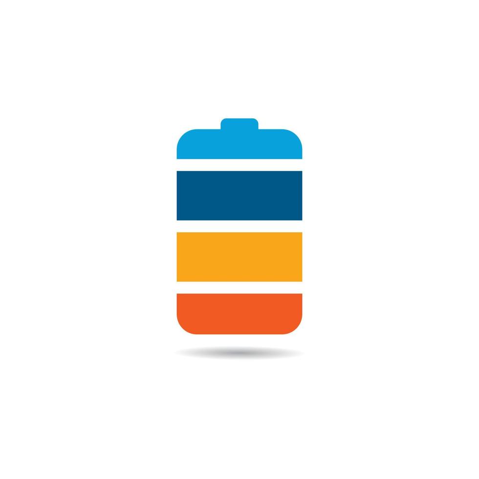 Battery logo vector icon illustration