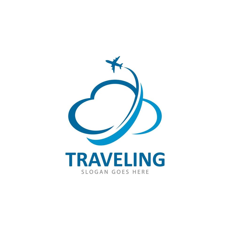 Travel logo vector icon template