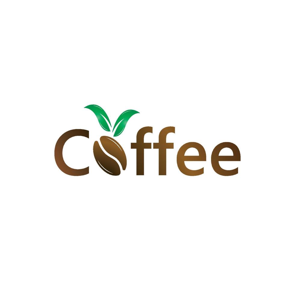 ilustración de icono de vector de plantilla de logotipo de café vectorial