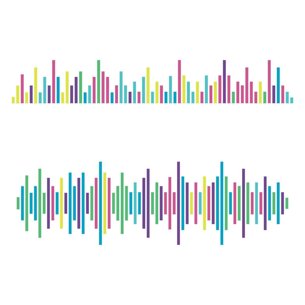 Sound waves vector illustration