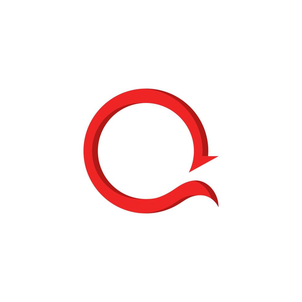 vector de plantilla de logotipo de letra q