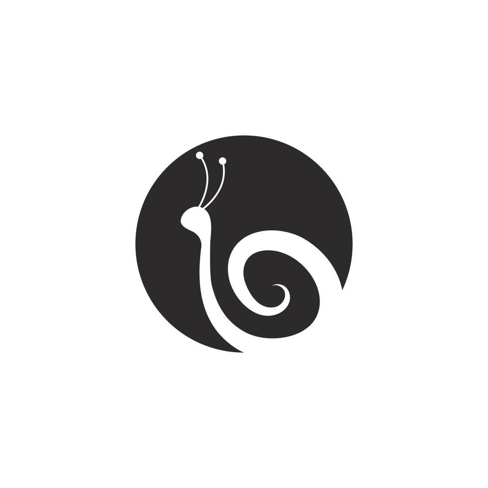 snail logo template vector icon illustration