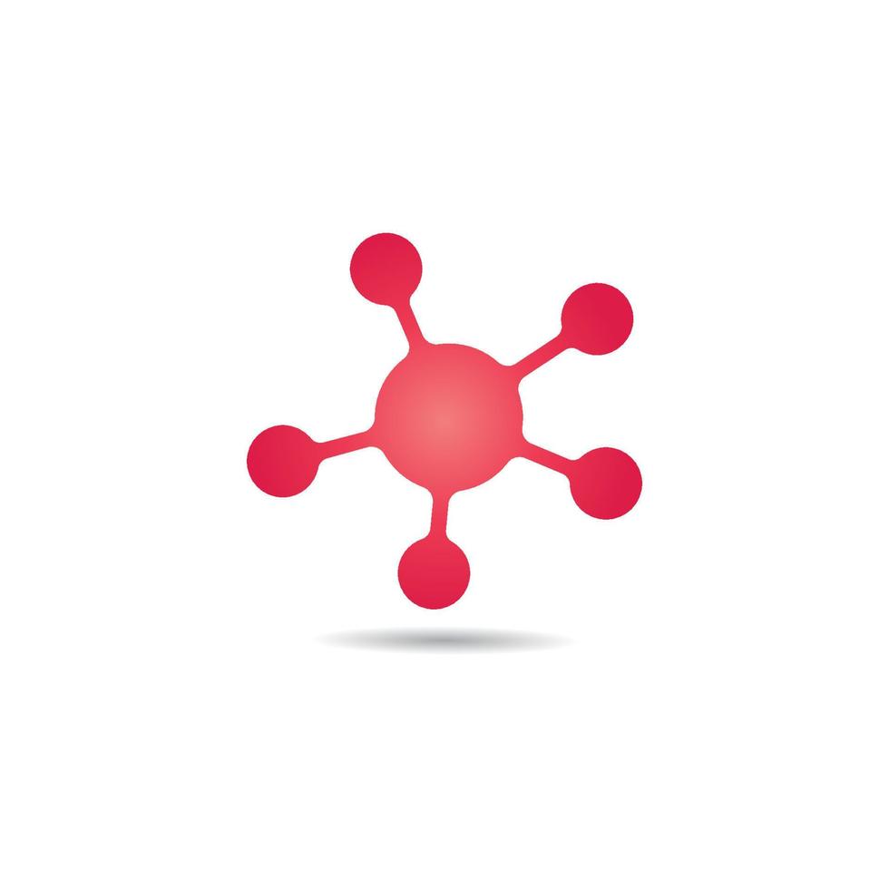 molecule logo vector icon illustration