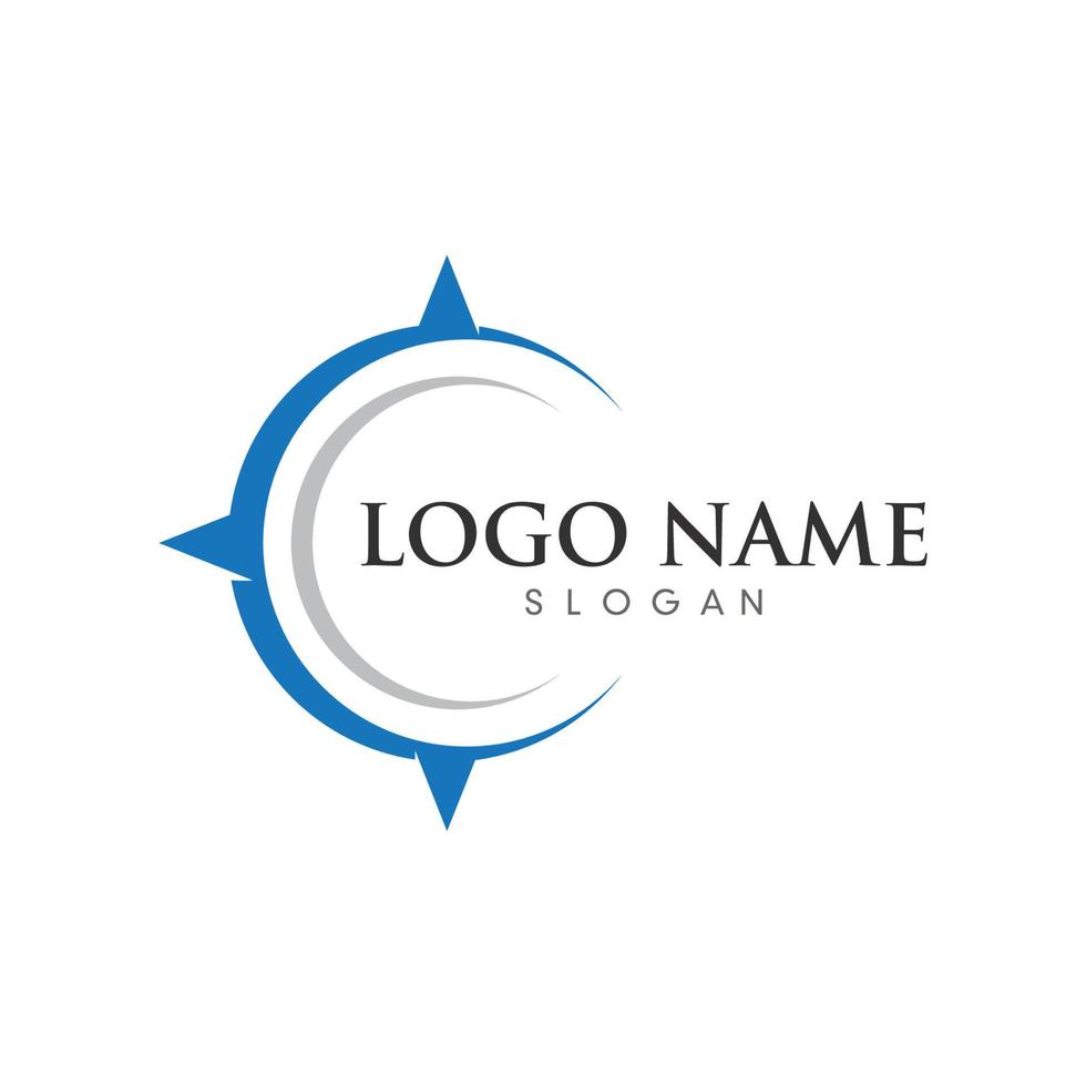 Compass Logo Template vector icon illustration