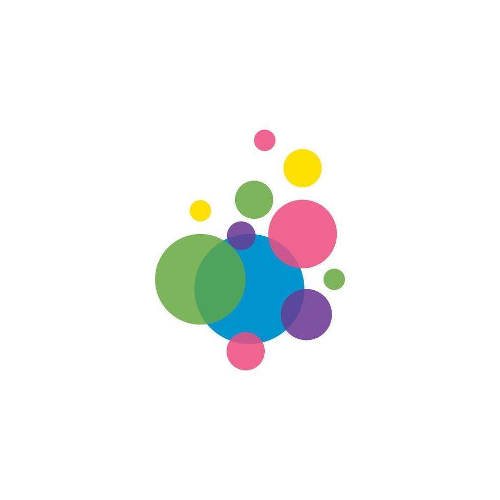 Abstract Bubbles vector symbol icon illustration