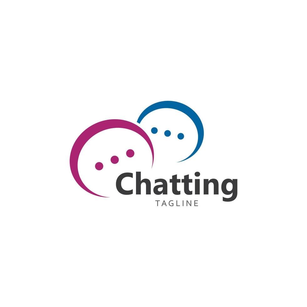 Speech bubble. Vector chatting logo design. Business concept i