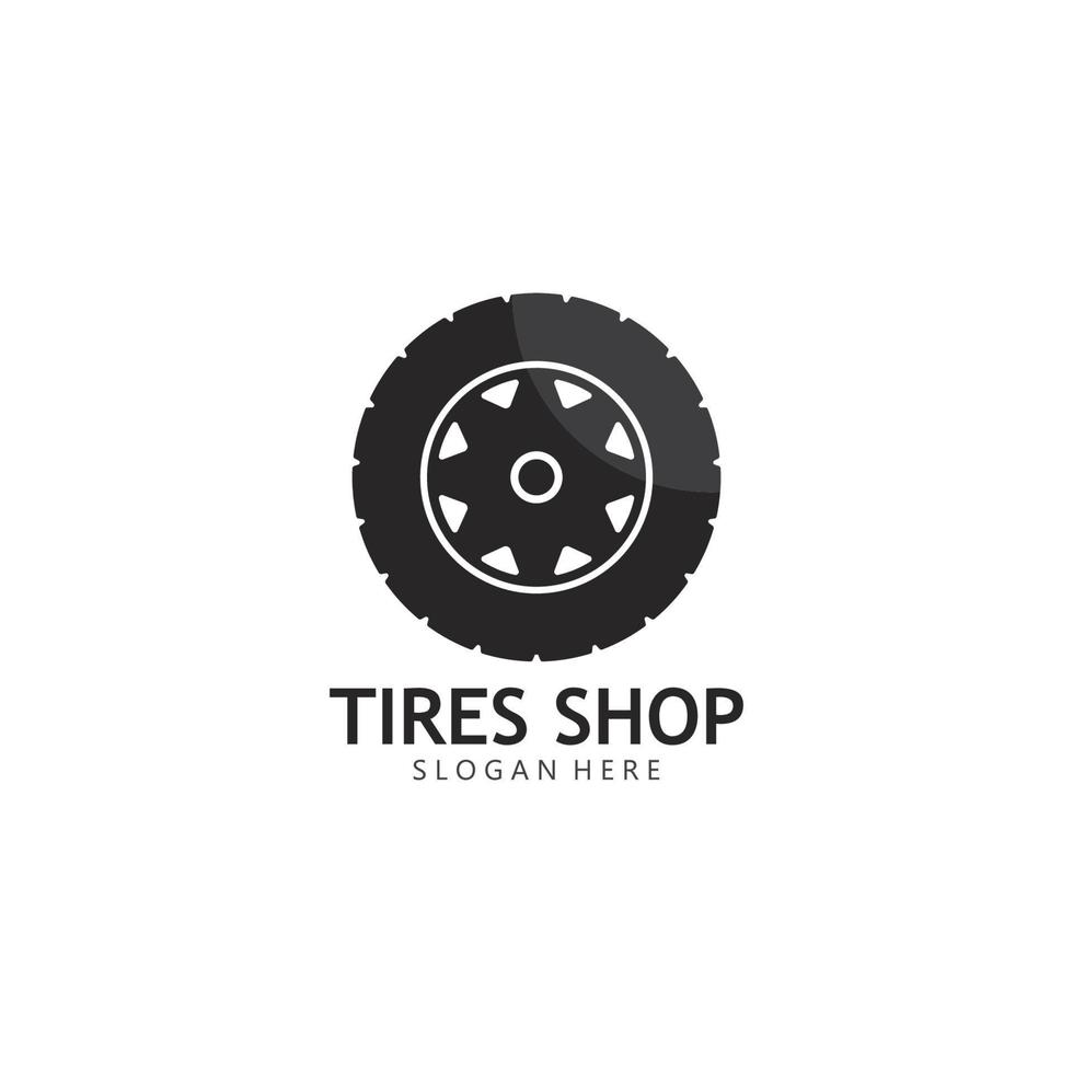 Set of tires logo vector icon illustration template