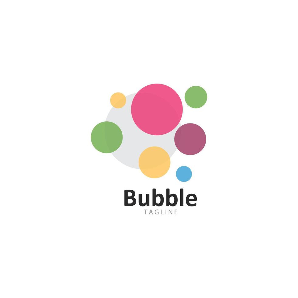 Abstract Bubbles vector symbol icon illustration